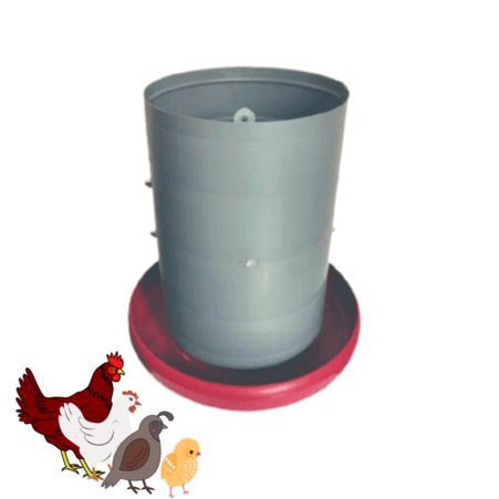 COMEDOURO PARA AVES FRANGO PLÁSTICO 5 KG (EMB 05)
