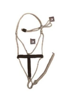 Cabresto 7 Nós Bege com Detalhe Marrom (6mm)