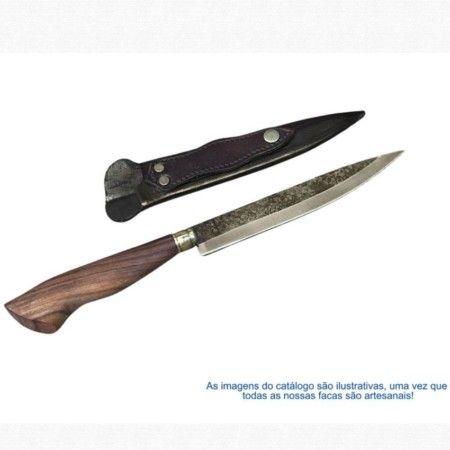 FACA CHURRASCO ESPIGA OCULTA - 7 - CABO MADEIRA DE LEI