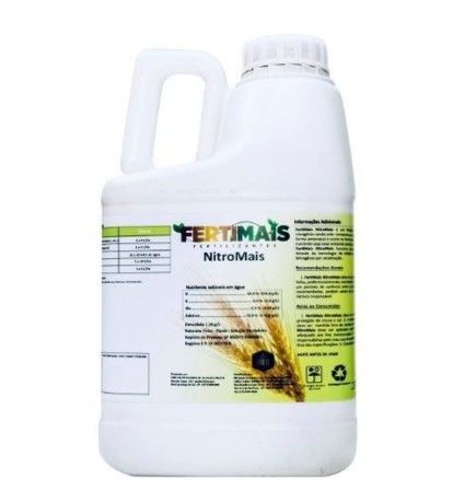 NITROMAIS - Fertilizante Líquido Foliar = Nitrogênio + Boro + Molibdênio Marca FERTIMAIS