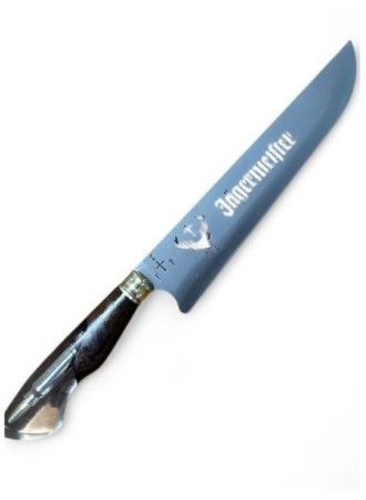 FACA CHURRASCO ESPIGA OCULTA  LÂMINA VAZADA - 10 - CABO PINGENTE ALEMÃO