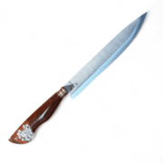 FACA CHURRASCO ESPIGA OCULTA - 10 - CABO PINGENTE TERÇO BRANCO