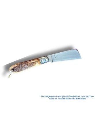 CANIVETE INOX 440C - CABO EM CHIFRE DE CERVO