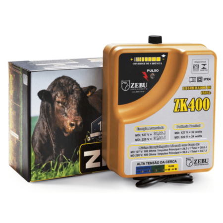 Eletrificador de cerca Zebu 220V - ZK400