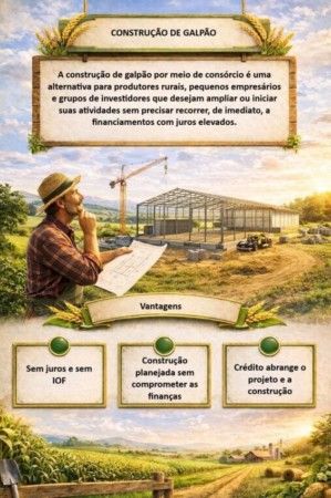 CRÉDITO PARA CONSTRUÇÃO DE GALPÃO