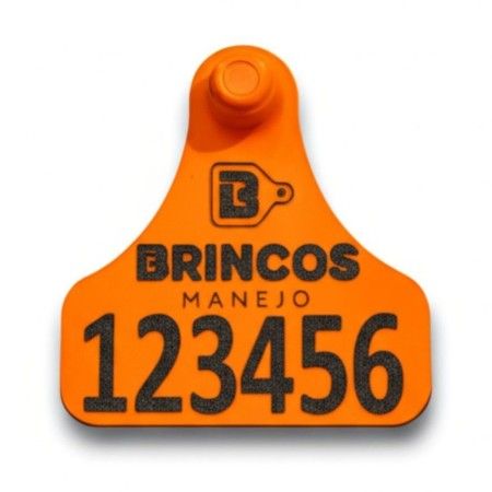 BRINCO BOVINO M LARANJA - Brincos Manejo