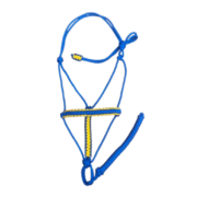 Cabresto 7 Nós Azul com Detalhe Amarelo (6mm)