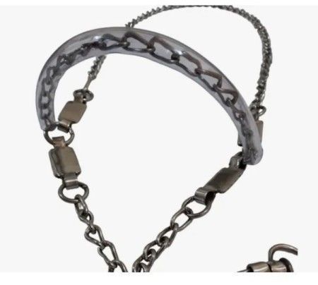 Cabresto Aço Inox Buçal De Corrente Regulável De Qualidade