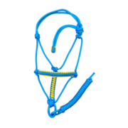 Cabresto 7 Nós Azul com Detalhe Amarelo (8mm)