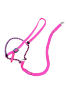 Gamarra GV Trançada - Rosa Fluorescente com Preto