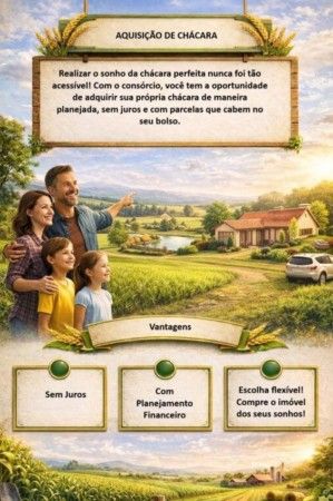 CRÉDITO PARA AQUISIÇÃO DE CHÁCARAS