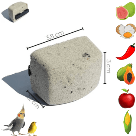 PEDRA DE CÁLCIO MINERAL PLUS COM CARVÃO ATIVADO (EMB 24)