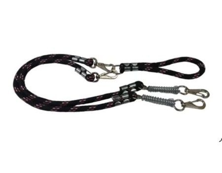 Guia Corda Dupla Cão Com Amortecedor Anti-puxão 1m G29.1
