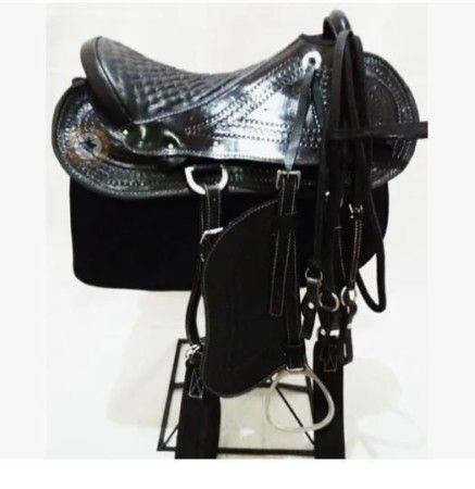 Sela Para Cavalo Australiana Tradicional Completa Couro