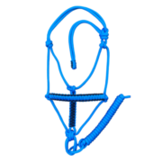 Cabresto 7 Nós Azul com Detalhe Preto (8mm)