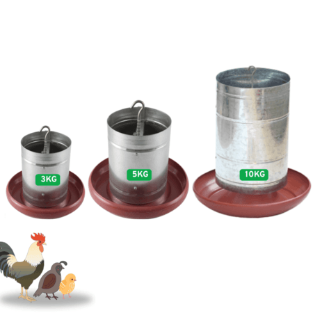 COMEDOURO TUBULAR GALV. FUNDO PLAS (EMB 05)