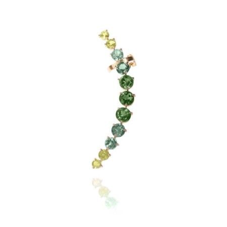 Brinco Earcuff - Turmalina Verde