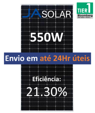 MODULO 550W J.A SOLAR 30MM - PRONTA ENTREGA