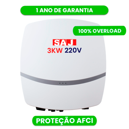 PRONTA ENTREGA - INVERSOR SAJ AFCI 3K-R5-ON-GRID 220V 1MPPT