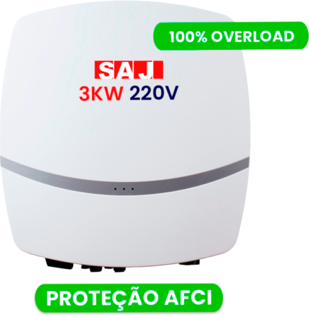 PRONTA ENTREGA - INVERSOR SAJ AFCI 3K-R5-ON-GRID 220V 1MPPT