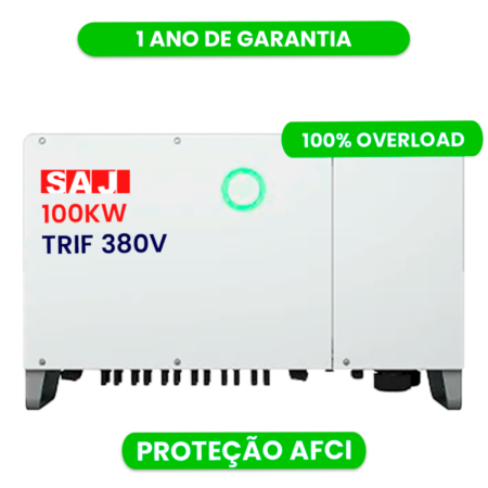 PREVISÃO DE ESTOQUE 15 DIAS - INVERSOR  SAJ AFCI 100K-C6-ON-GRID 380V 9MPPT