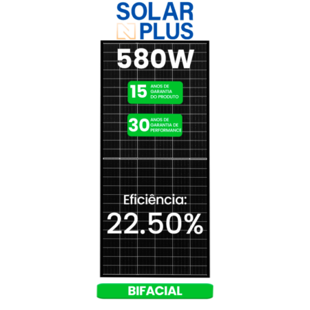 PREVISÃO DE ESTOQUE 05/08/2025 - MODULO 580W NPLUS BIFACIAL 30MM - VENDA SOMENTE NO KIT