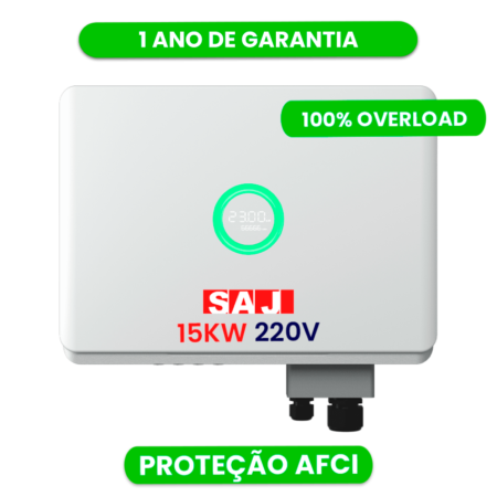PRONTA ENTREGA - INVERSOR SAJ AFCI 15K-R6-ON-GRID 220V 2MPPT