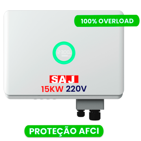 PRONTA ENTREGA - INVERSOR SAJ AFCI 15K-R6-ON-GRID 220V 2MPPT