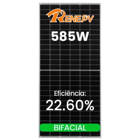 PRONTA ENTREGA - MODULO 585W RENEPV BIFACIAL 30MM-GO