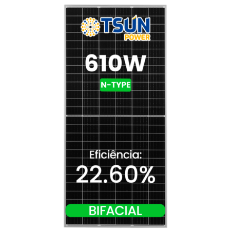 MODULO 610W N-TYPE TSUN BIFACIAL 30MM