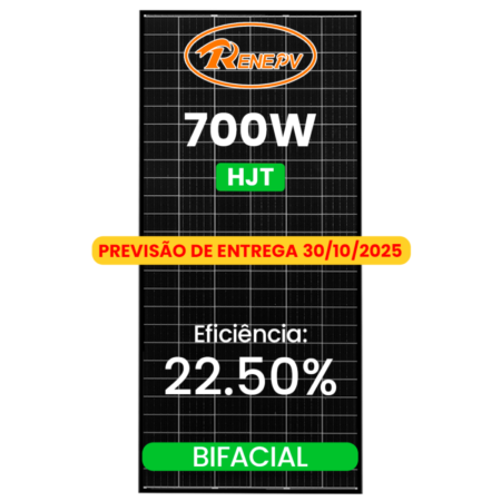 PREVISÃO DE ENTREGA 30/10 MODULO 700W RENEPV HJT BIFACIAL 33MM