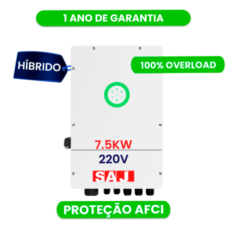 INVERSOR SAJ MONO HIBRIDO 7.5K-H2 220V 2MPPT