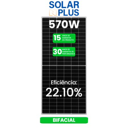 MODULO 570W NPLUS BIFACIAL 30MM