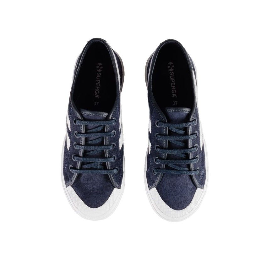 2750 SUEDE SWALLOW TAIL NAVY/WHITE - 34 - Superga