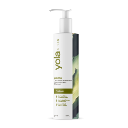 Ativador (300mL) com Aloe Vera, Óleo Vegetal de Girassol, Óleo Essencial de Capim Limão e D- Pantenol.