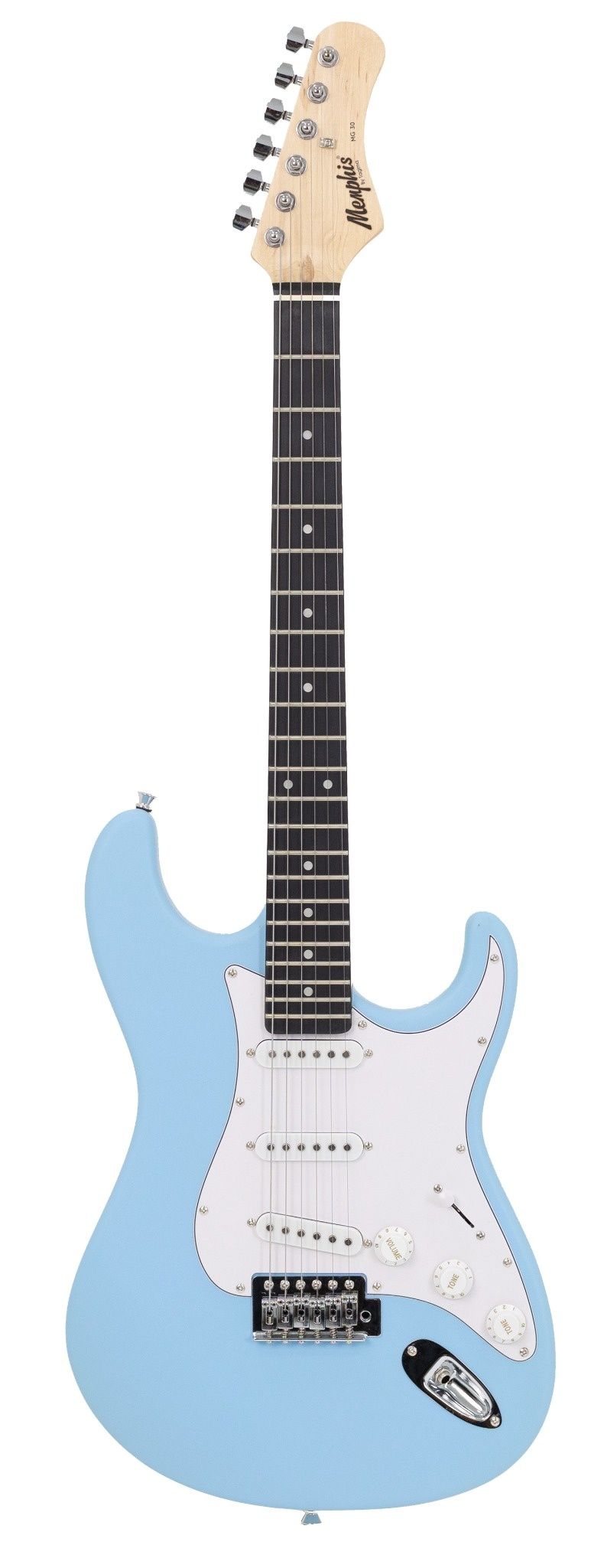 GUITARRA 3S ESCALA ESCURA ESCUDO MG MG-30 SBLS MEMPHIS