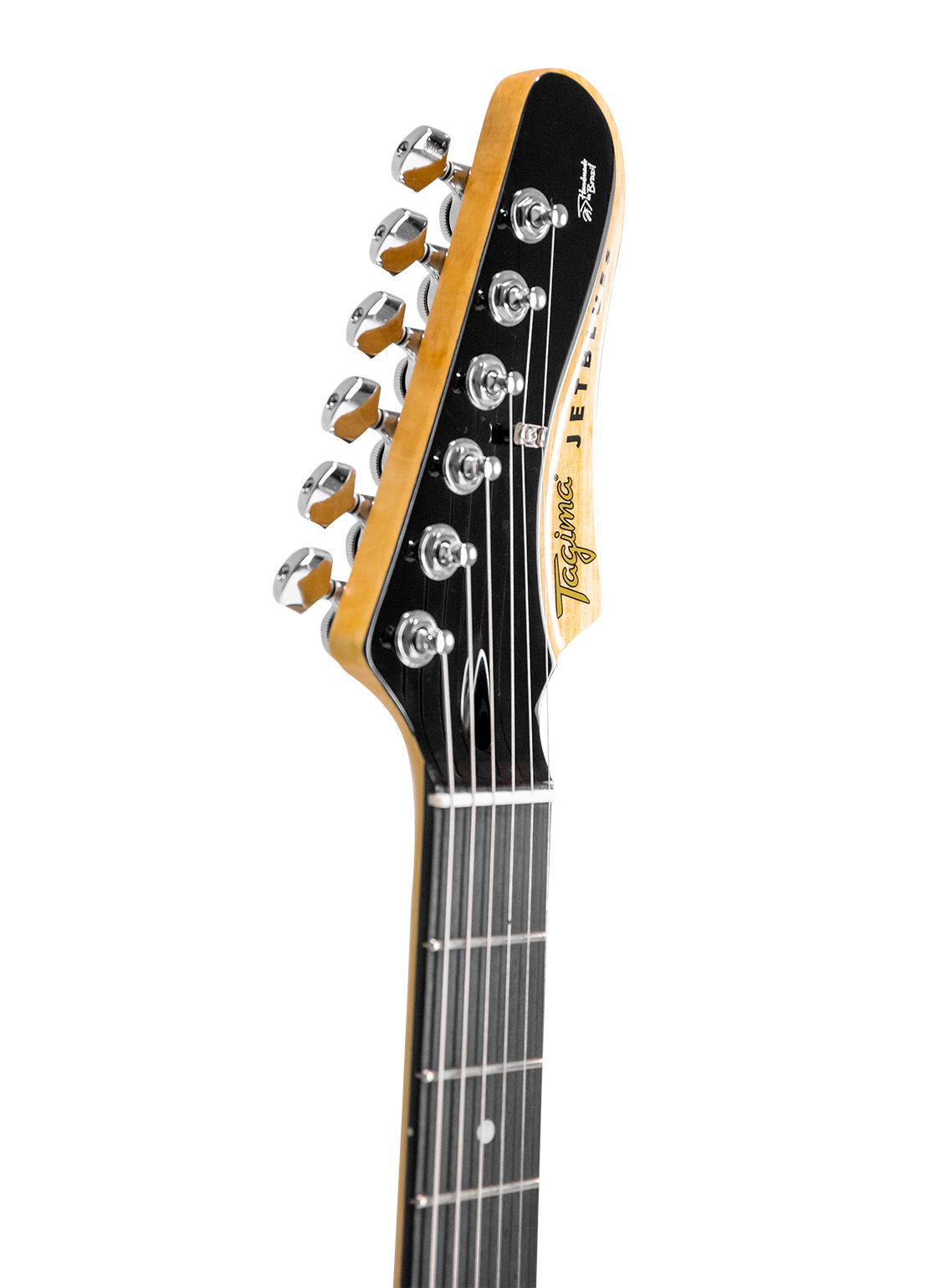 GUITARRA SEMIACUSTICA 2H ESCALA ESCURA ESCUDO BK JET BLUES DELUXE