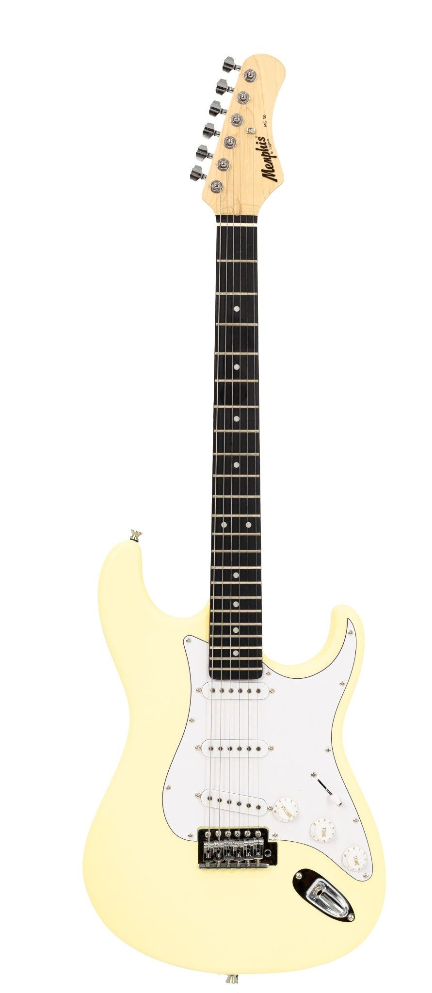 GUITARRA 3S ESCALA ESCURA ESCUDO WH MG-30 OWS MEMPHIS
