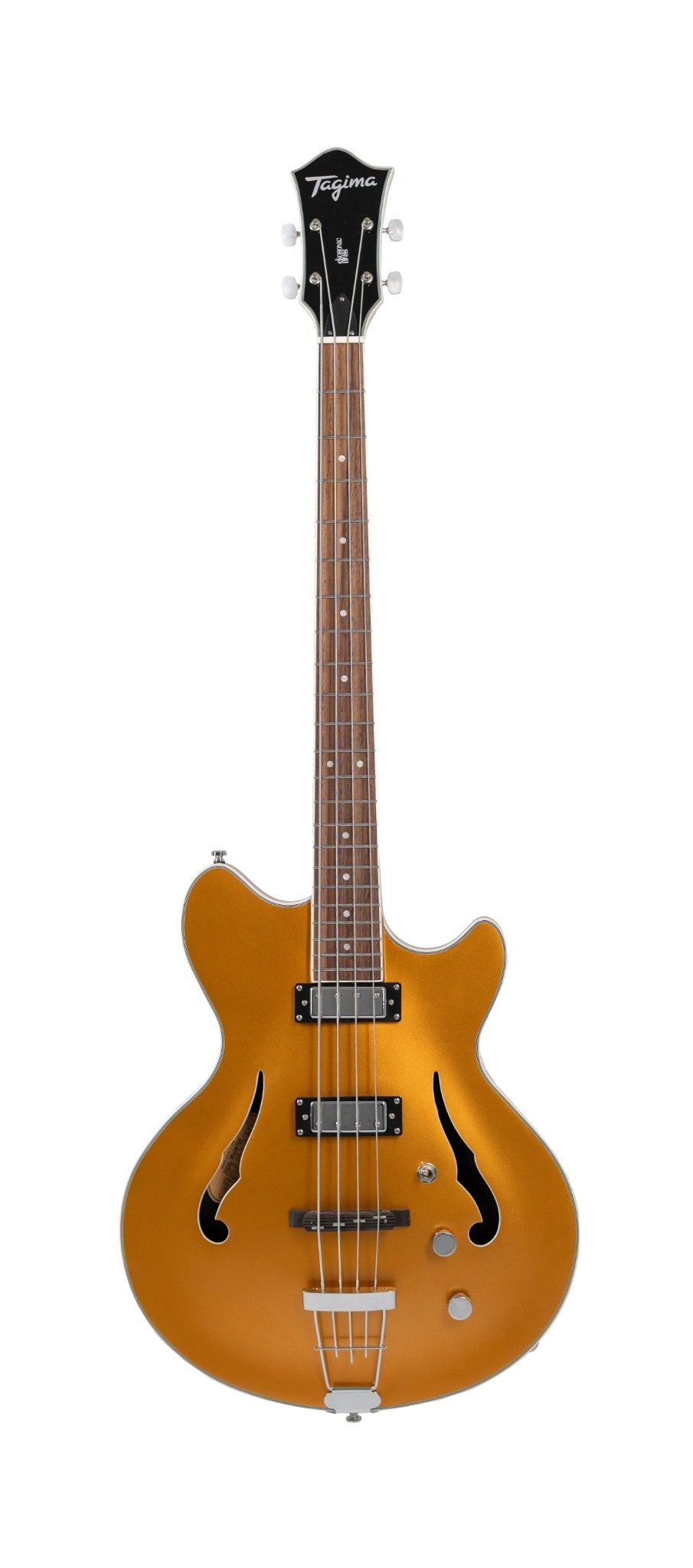 CONTRABAIXO SEMI ACUSTICO C/CASE 2H ESCALA ESCURA EKOSONIC BASS GD TAGIMA