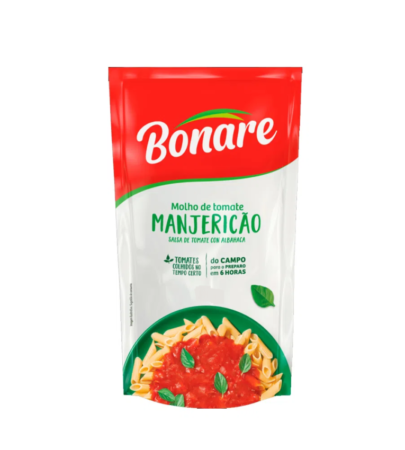 MOLHO DE TOMATE MANJERICAO BONARE SACHÊ 300GR, CX  C/30
