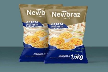 BATATA CONGELADA CRINKLE NEWBRAZ 1,5 KG, CX  C/8