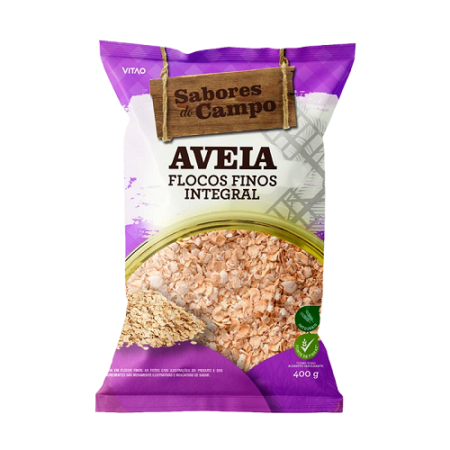 AVEIA FLOCOS FINOS SABORES CAMPO 400GR, KIT 3 UN