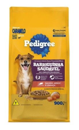 PEDIGREE ADULTO RP BARRIGUINHA SALMAO  900GR, KIT 3 UN