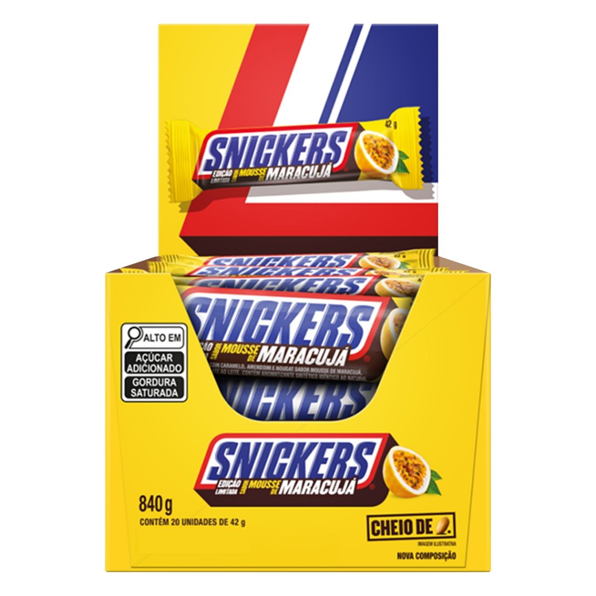 CHOCOLATE MOUSSE DE MARACUJ SNICKERS PACOTE 42G KIT 20 UN Tozzo chocolate-mousse-de-maracuj-snickers-pacote-42g-kit-20-un-tozzo