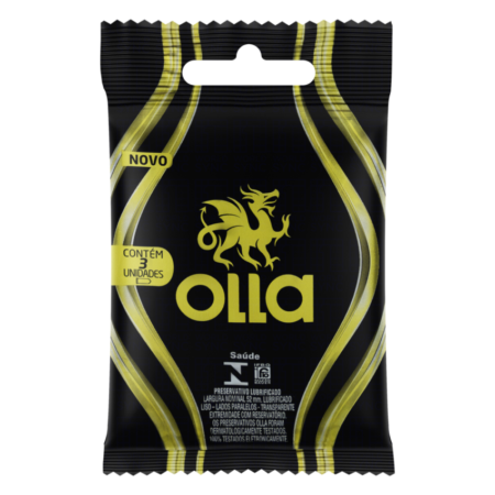 PRESERVATIVO OLLA LUBRIFICADO C/3, KIT 3 UN