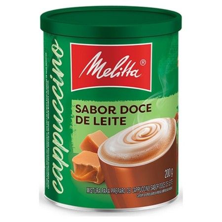 CAFE MELITTA CAPPUCCINO DOCE LEITE LATA 200GR, KIT 6 UN