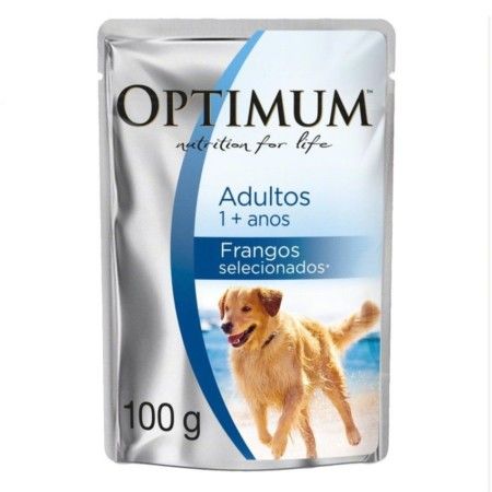 OPTIMUM DOG SACHÊ FRANGO ADULTO 100GR, KIT 6 UN