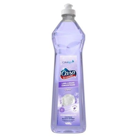 LAVA LOUÇAS LÍQUIDO CONCENTRADO CLEAR CASA & LOUÇAS SQUEEZE 400GR