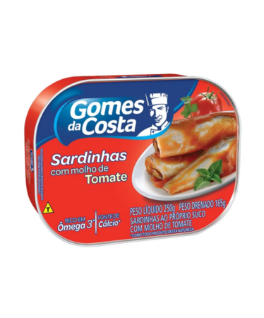 SARDINHA 88 GOMES DA COSTA COM MOLHO DE TOMATE 250GR