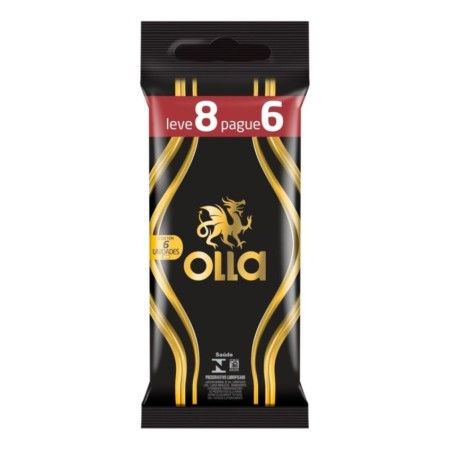 PRESERVATIVO MASCULINO LUBRIFICADO OLLA PACOTE LEVE 8 PAGUE 6 UNIDADES